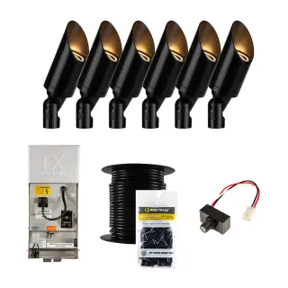 FX Luminaire FX-6-KIT-CA-PC-WIRE-BLACK Lighting Fixture