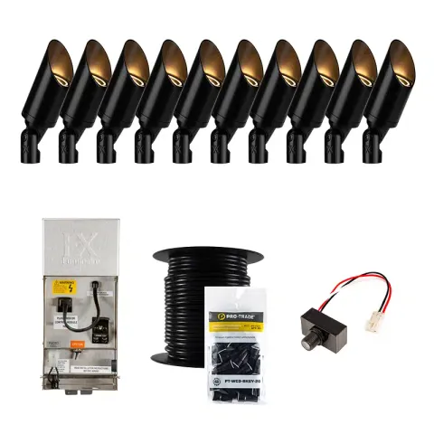 FX Luminaire FX-10-KIT-CA-PC-WIRE-BLACK Lighting Fixture