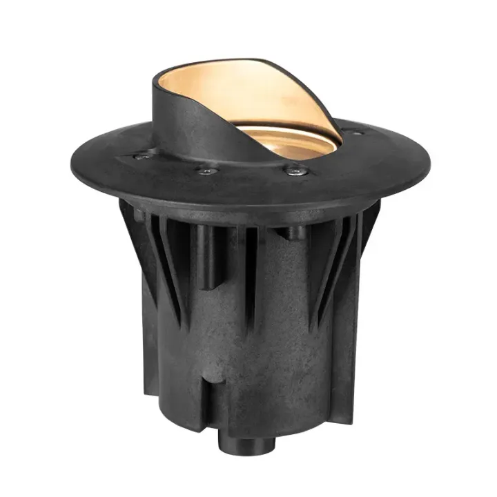 FX Luminaire Terra TN-61 In-Grade, No Lamp, Composite Cowling, Black Composite - Product Image