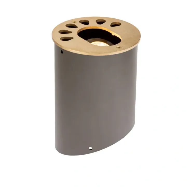FX Luminaire TE-LED35W-FL-BS Well Light Natural Brass - Product Image