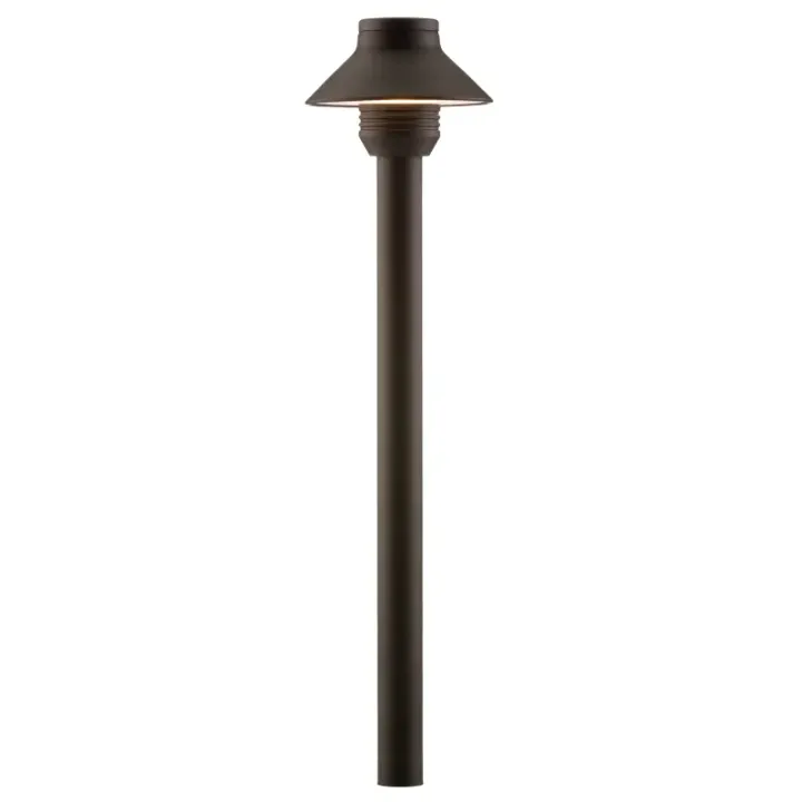 FX Luminaire SP-LED20W-18R-FB SP 18" Brass Path Light Black Finish 1.6W 2700K LED - Product Image