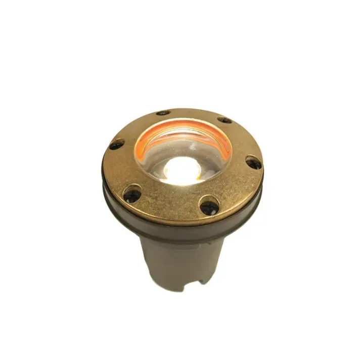 FX Luminaire FC-ZD-9LED-RG-BS Well Light Natural Brass - Product Image
