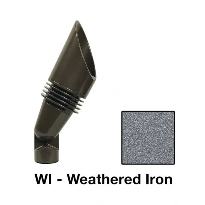 FX Luminaire FB-3LED-WI Up Light Weathered Iron - Product Image
