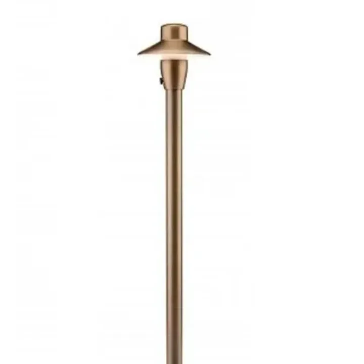 FX Luminaire C-PL4-LED20W-18R-AB Path Light | 4-Inch Hat | 18" Riser | Antique Bronze - Product Image