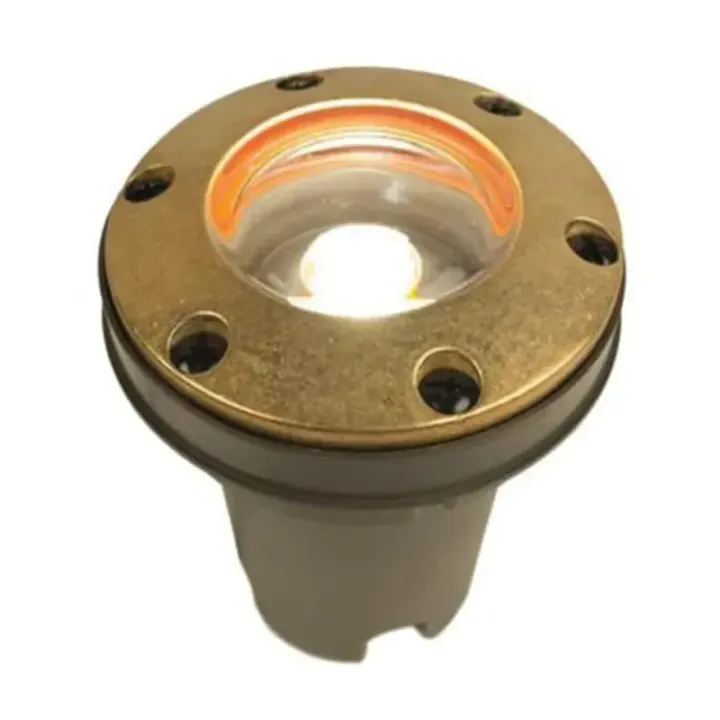 FX Luminaire FCZD3LEDRGBS FC 3-LED Ring LED Well Light, Natural Brass - Product Image