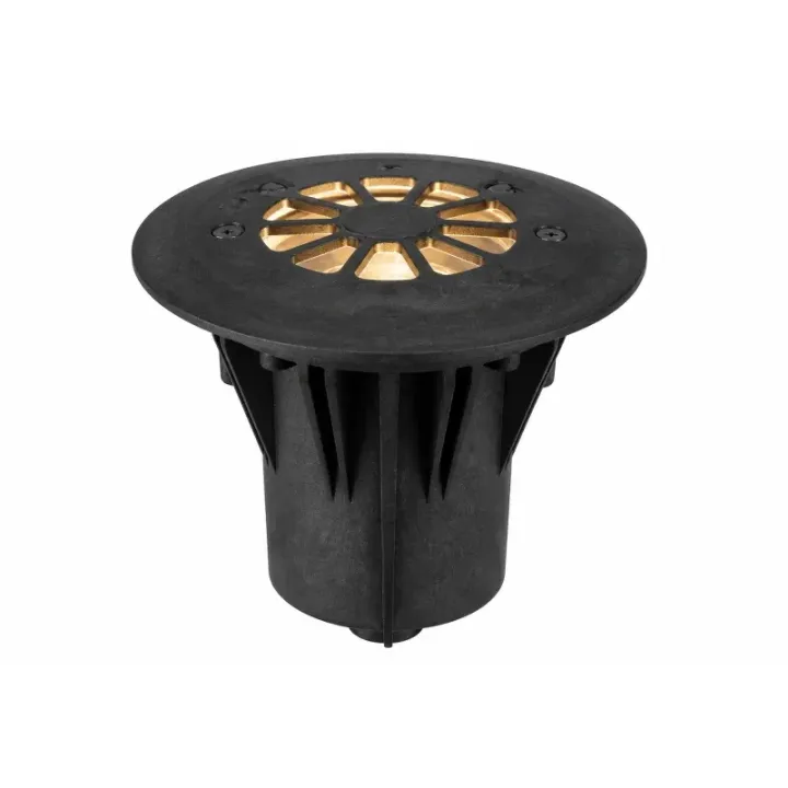 FX Luminaire Terra TN-61 In-Grade, No Lamp, Composite Grill, Black Composite - Product Image
