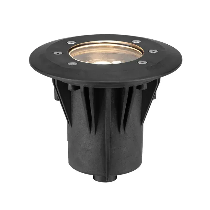 FX Luminaire Terra TN-61 In-Grade, No Lamp, Composite Ring, Black Composite - Product Image