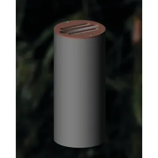 FX Luminaire WL-NF-BZ Well Light Bronze Metallic